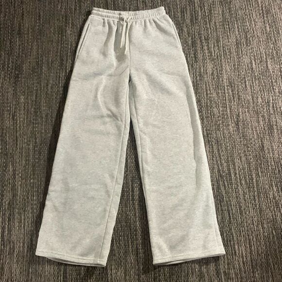 SHEIN EZwear Solid Drawstring Slant Pocket Sweatpants - Picture 1 of 6